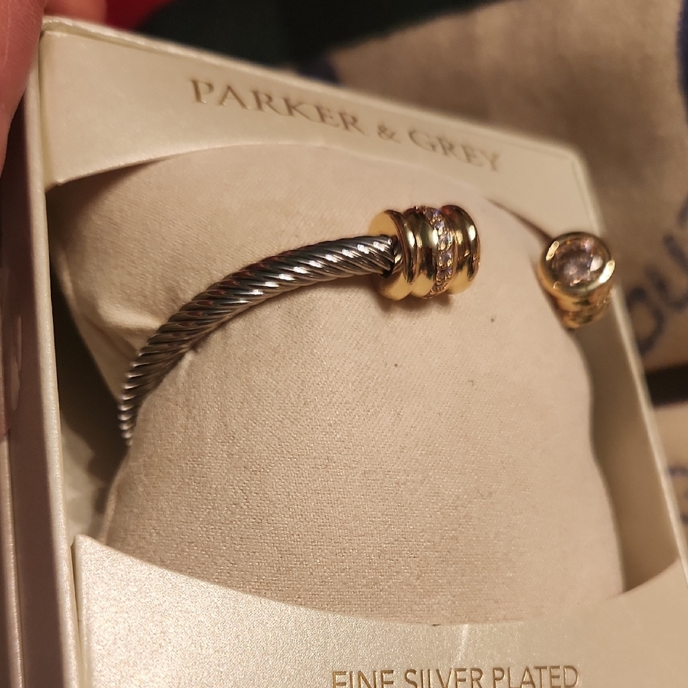 Silver and Gold Plated Bracelet - Picture 5 of 13